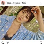 奥山かずさ、チラ見せの下着ショットがセクシーすぎる！
