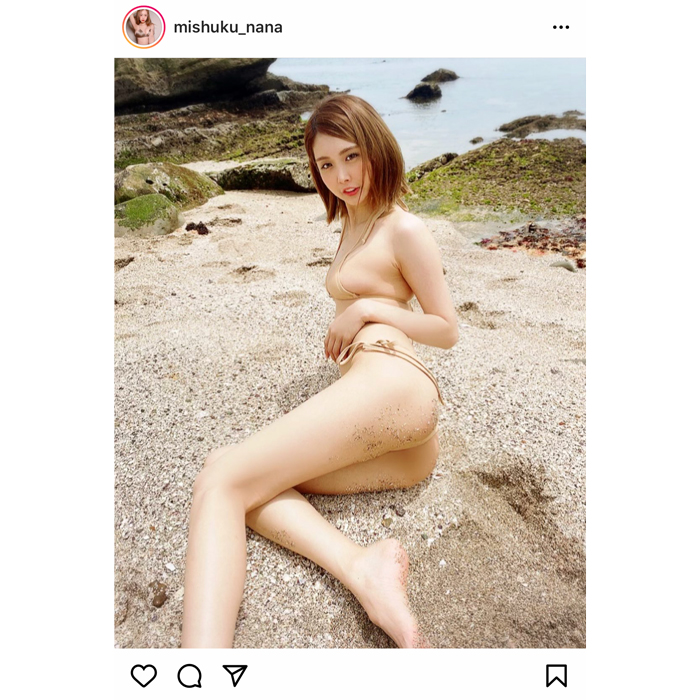 三島奈々、ビキニ姿でセクシーなマーメイドに？「なんてセクシー」「可愛い過ぎです」