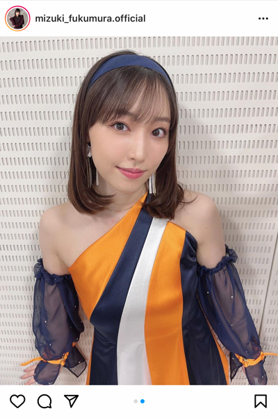 モー娘　譜久村聖、レトロな肩出しワンピのオフショットを披露！「肩出しセクシー」「色っぽいなぁ」