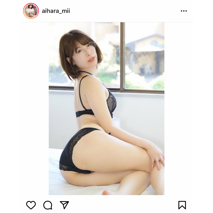 相原みぃ、美麗すぎるランジェリー姿のバックショットに反響！「天使かと思った」「エロすぎます」