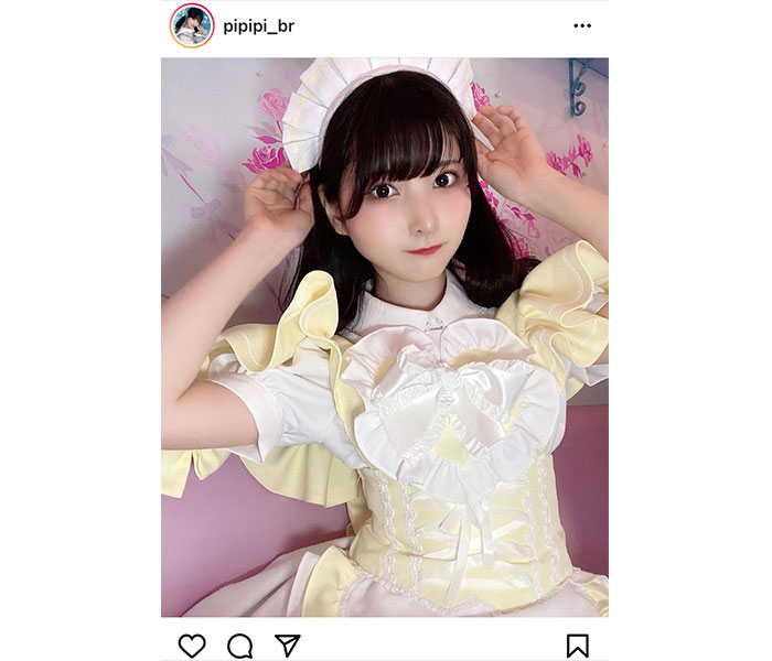 #ババババンビ 小鳥遊るい、メイド服で見つめられる視線にキュン！