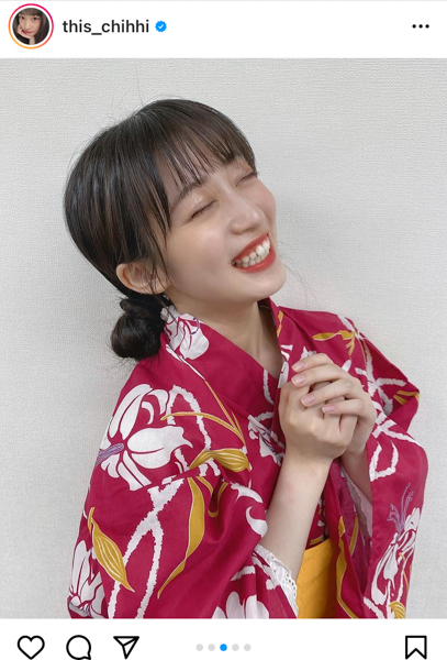 NMB48 川上千尋、浴衣姿で気分は夏祭りデート！「綺麗過ぎてトロけそう」