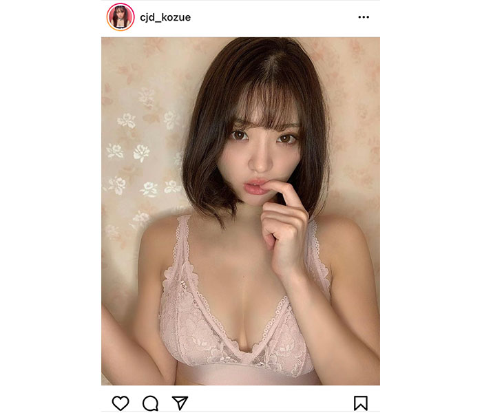 サイバージャパンダンサーズ・KOZUE、甘える眼差しの下着ショットに歓喜の声