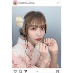 ニジマス 中村果蓮、ピンクの淡い浴衣姿に反響「夏が始められます」