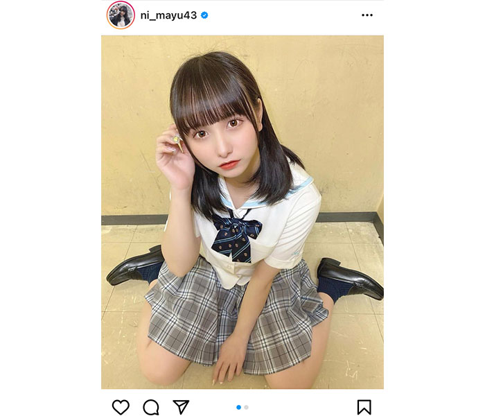 パラディーク 新谷真由の制服姿に「好き！」の声ぞくぞく「新谷しか勝たん！！」