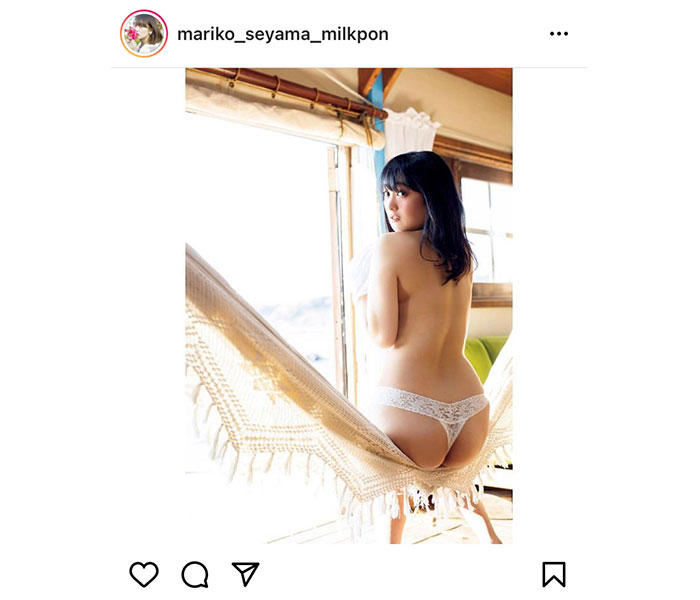 脊山麻理子、むちむち感がたまらない美麗なバックショット公開！