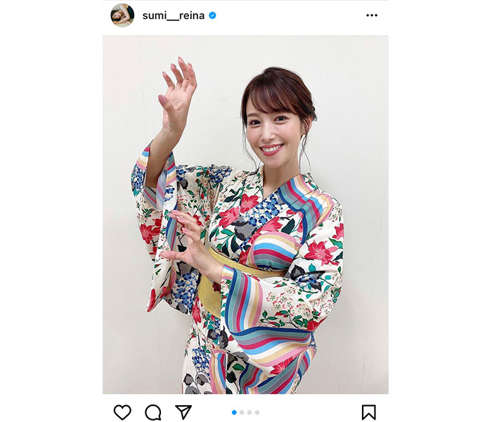 鷲見玲奈、浴衣姿でファンへエール「夏バテや熱中症には気をつけて」