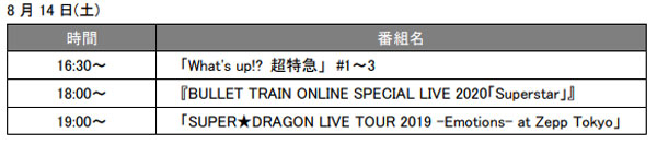 「EBiDAN THE LIVE 2021」開催中止に伴い生中継中止。振替番組を放送