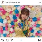 HKT48 渕上舞、浴衣姿で暑中見舞い「暑さに負けずがんばろう」