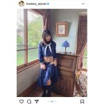 星名美津紀、セーラー服を脱いで黒ランジェリーを大胆見せつけ!