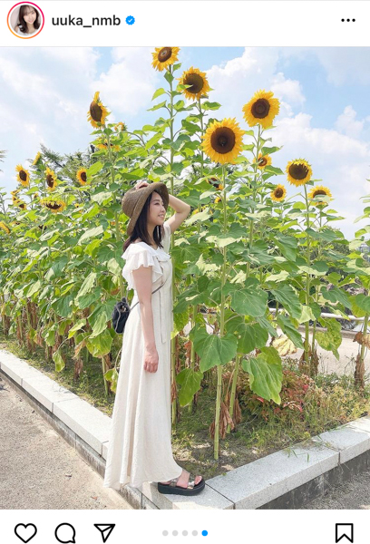 NMB48 加藤夕夏、向日葵畑で過ごすサマーショット公開