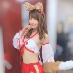 永原芽衣、キツネ耳が可愛い巫女風ビキニ公開!