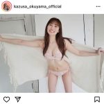 奥山かずさ、笑顔弾ける健康美ボディに釘付け!