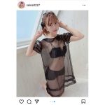 竹内星菜、全部丸見えのスケスケワンピース披露「君は透視能力を手に入れた!」