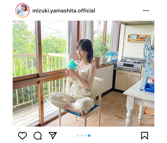 乃木坂46 山下美月、かき氷を食べる夏の一コマに反響ぞくぞく