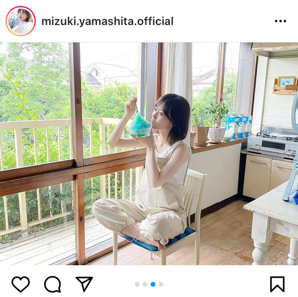 乃木坂46 山下美月、かき氷を食べる夏の一コマに反響ぞくぞく