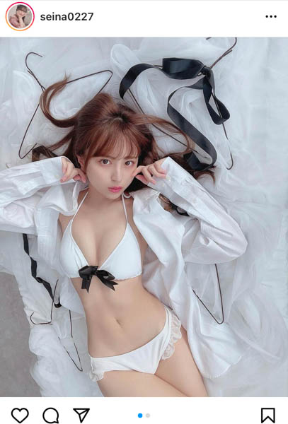 竹内星菜、彼シャツ脱いで美くびれ全開!