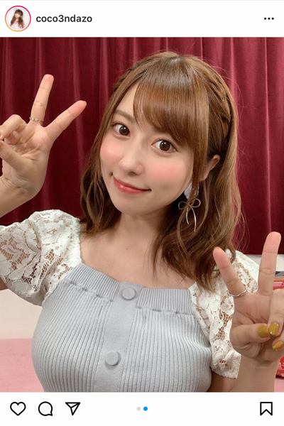 成瀬心美、透明感抜群なピースショットに「可愛過ぎる」「キュンです」と反響！