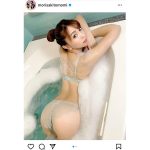 森咲智美、ジャグジーでスケスケな美尻&反り腰で魅了