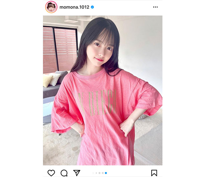 ラストアイドル 松本ももな、寝起き風のTシャツグラビアにキュン!!