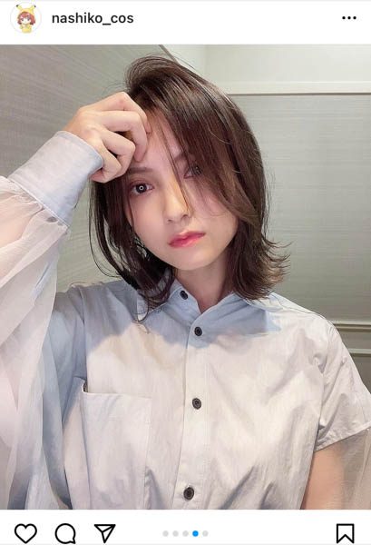 桃月なしこ、暗めのニューヘアカラーに御寺ゆき歓喜「イケメンすぎてやばいです先輩!」