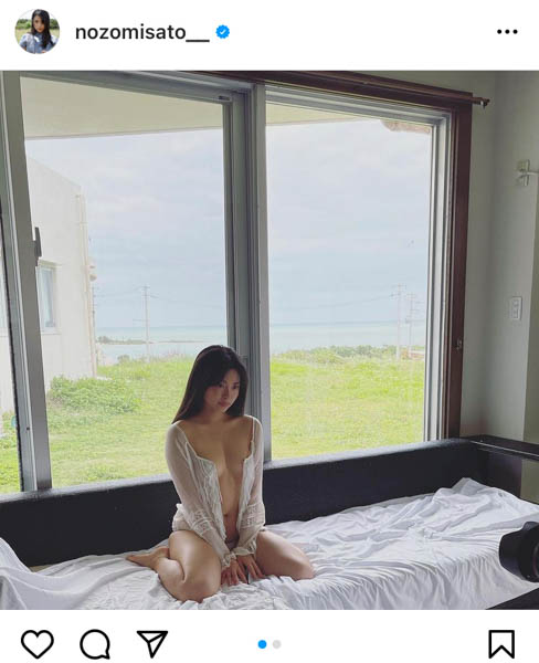 佐藤望美、シースルー衣装で大胆セクシー「健康的なセクシーさ」