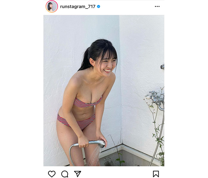 豊田ルナ、スマイルビキニショットで癒しをお届け