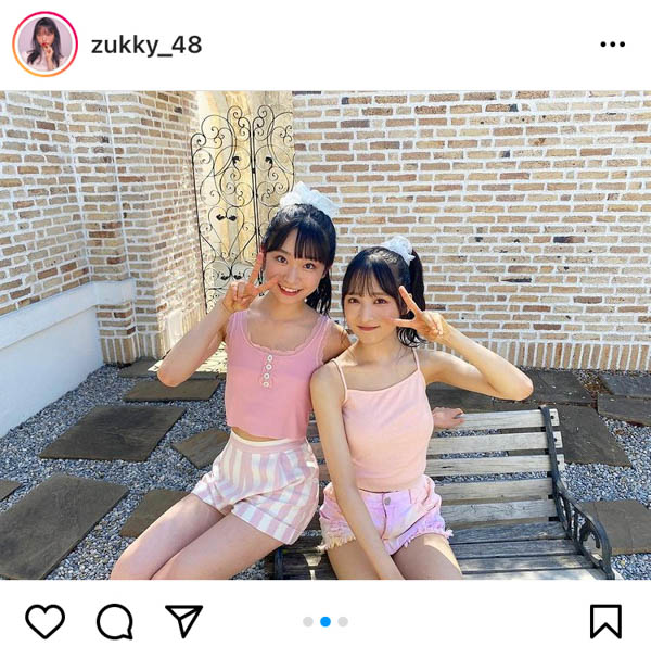 AKB48 山内瑞葵、まるで天使な小栗有以との2ショットに歓喜の声!