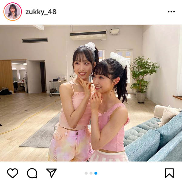 AKB48 山内瑞葵、まるで天使な小栗有以との2ショットに歓喜の声!