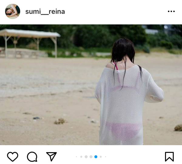 鷲見玲奈、写真集から透け感水着のオフショットに「ドキッとしました」