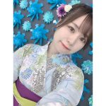 SKE48 青木詩織、生写真の浴衣自撮りショットに「可愛い」の声ぞくぞく!!