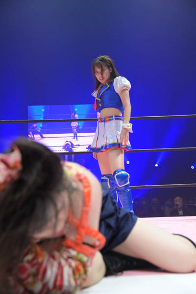 SKE48 荒井優希、アジャコングと初対戦 敗北するも「まだまだ強くなりたい」と意欲