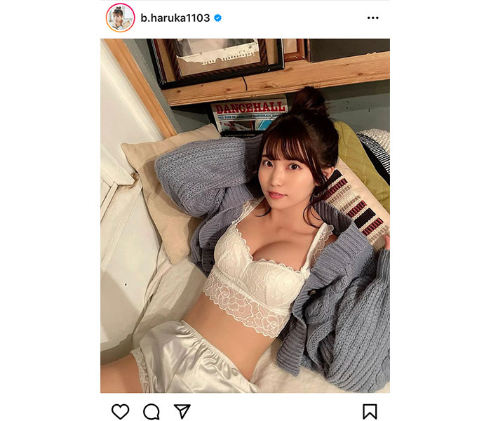 JamsCollection 坂東遥、美乳チラリなプライベートショットに歓喜の声