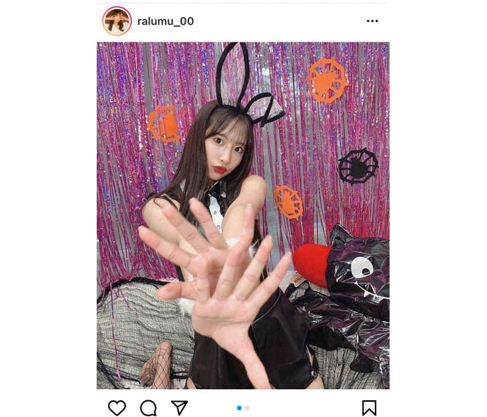 藤川らるむ、バニーガールに扮したハロウィンコスプレがスゴい「ビジュアル強すぎ!!!」