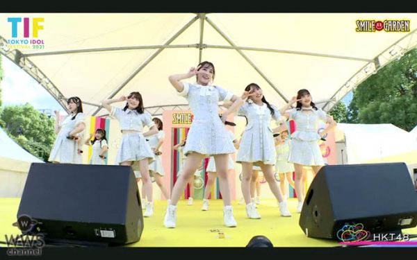 HKT48、「TIF2021」SMILE GARDENで熱気を吹き飛ばす爽快感パフォーマンス