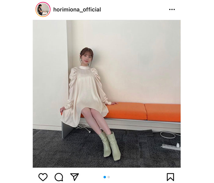 堀未央奈、「ヒルナンデス! 」白コーデで魅せる美脚にファンうっとり