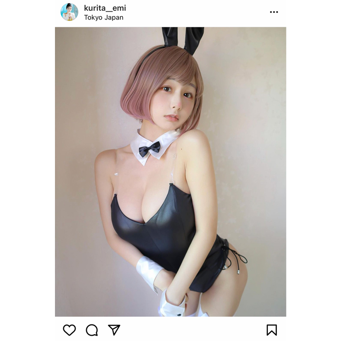 くりえみ、ハロウィン仮装でセクシーバニー姿を披露！「最高エチエチ」