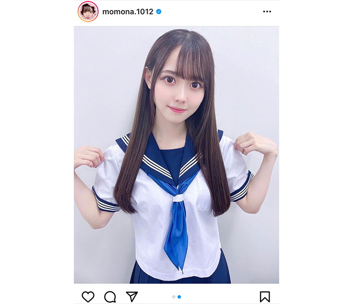 ラストアイドル 松本ももな、『尊い』夏服セーラー姿に「可愛い」の声殺到