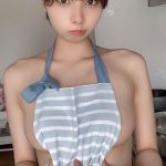 コスプレイヤー・三橋くん、横乳ハミ出る「裸エプロン」を大胆披露