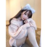 【気分は金曜日】イコラブ 大谷映美里、肌見せニットの猫耳コーデで癒しをお届け