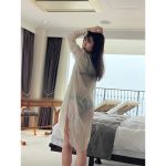 SUPER☆GiRLS 坂林佳奈、シースルーシャツから透ける黒ビキニ姿で釘付け