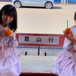 NGT48 佐藤海里、「鉄道のまち」新津で所縁のある200系と2ショット