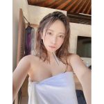 高梨瑞樹、「朝イチ感ある」バスタオル姿の自撮り公開