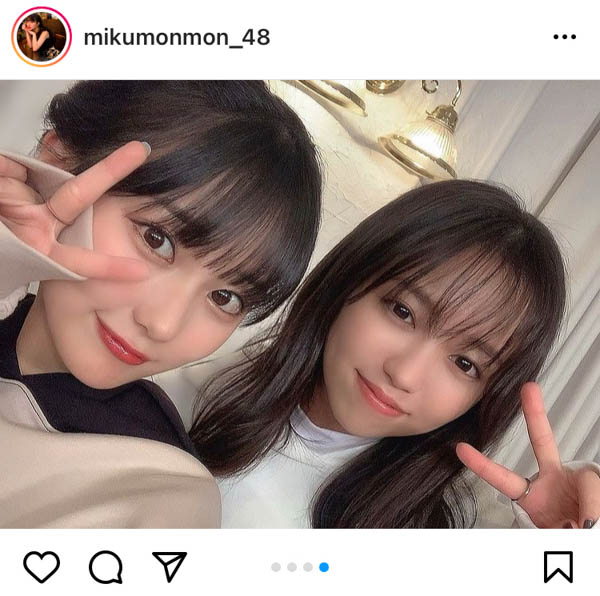 HKT48 田中美久＆大原優乃の「みくゆの」2ショットに「最高かよ!」と反響ぞくぞく