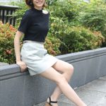 【写真特集】同志社大・大谷智香さんがクールなブラックコーデで登場！ ＜ミスユニバーシティ2021京都代表＞