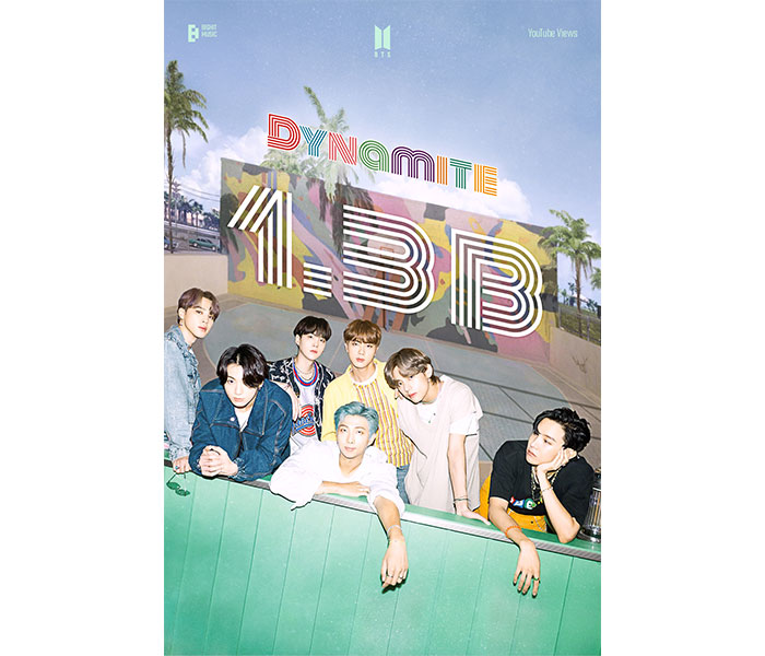 BTS『Dynamite』MVが13億回再生を突破