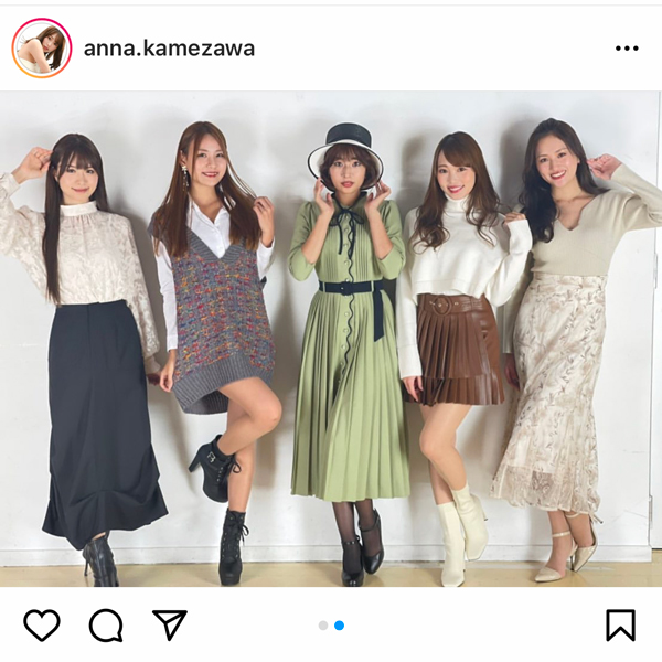 亀澤杏奈、レースクイーン・ZENTsweetiesの集合ショットを公開！「みんなカワイイ」