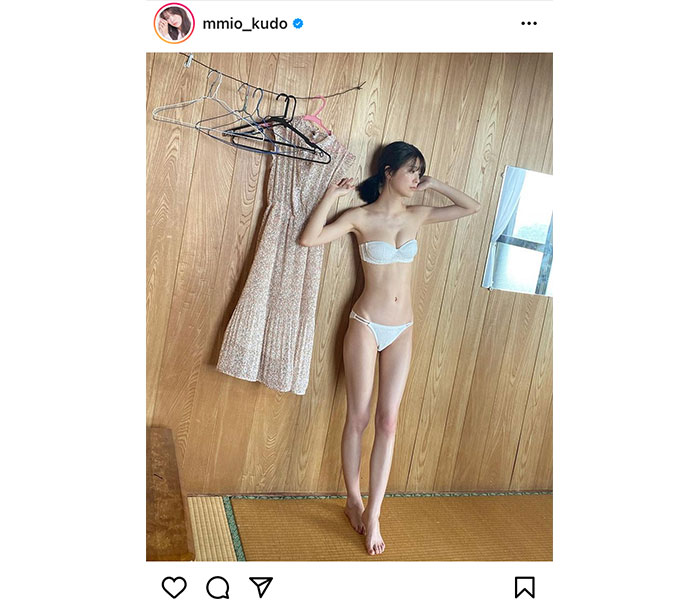 工藤美桜、引き締まったくびれに注目の健康美ボディ披露!