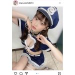 #ババババンビ 岸みゆ、胸開きセクシーポリスでファンを逮捕!「あなたのこと取り締まっちゃいます」