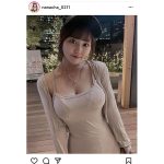 なな茶、ランジェリー浮き出る私服コーデでくびれライン披露!!